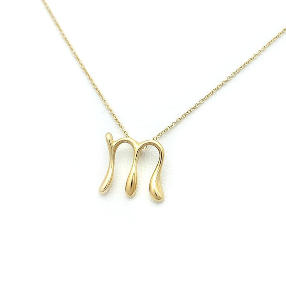 Tiffany Initial Necklace "M" Motif